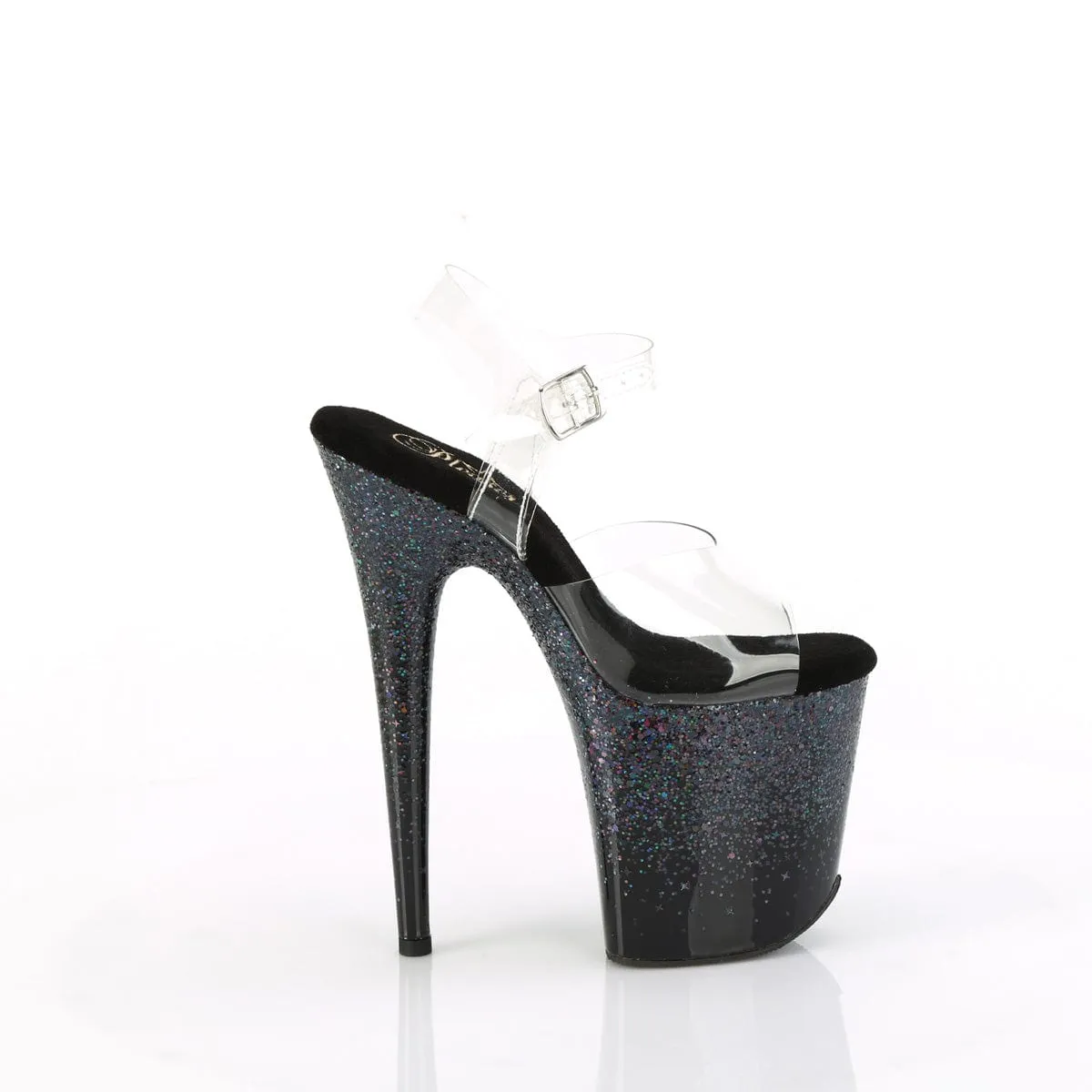 FLAMINGO-808SS Clear/Black Multi Glitter