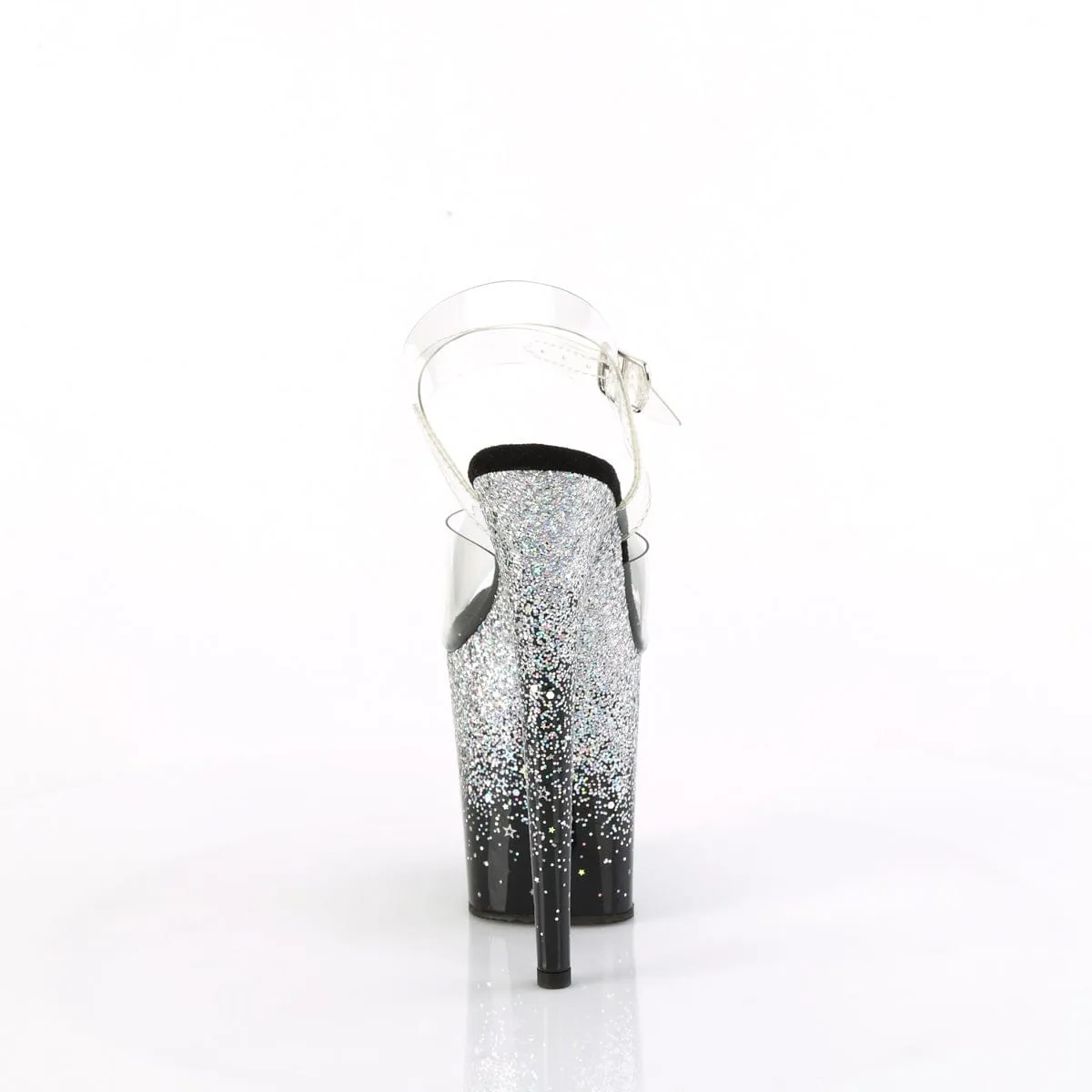 FLAMINGO-808SS Clear/Black-Silver Multi Glitter