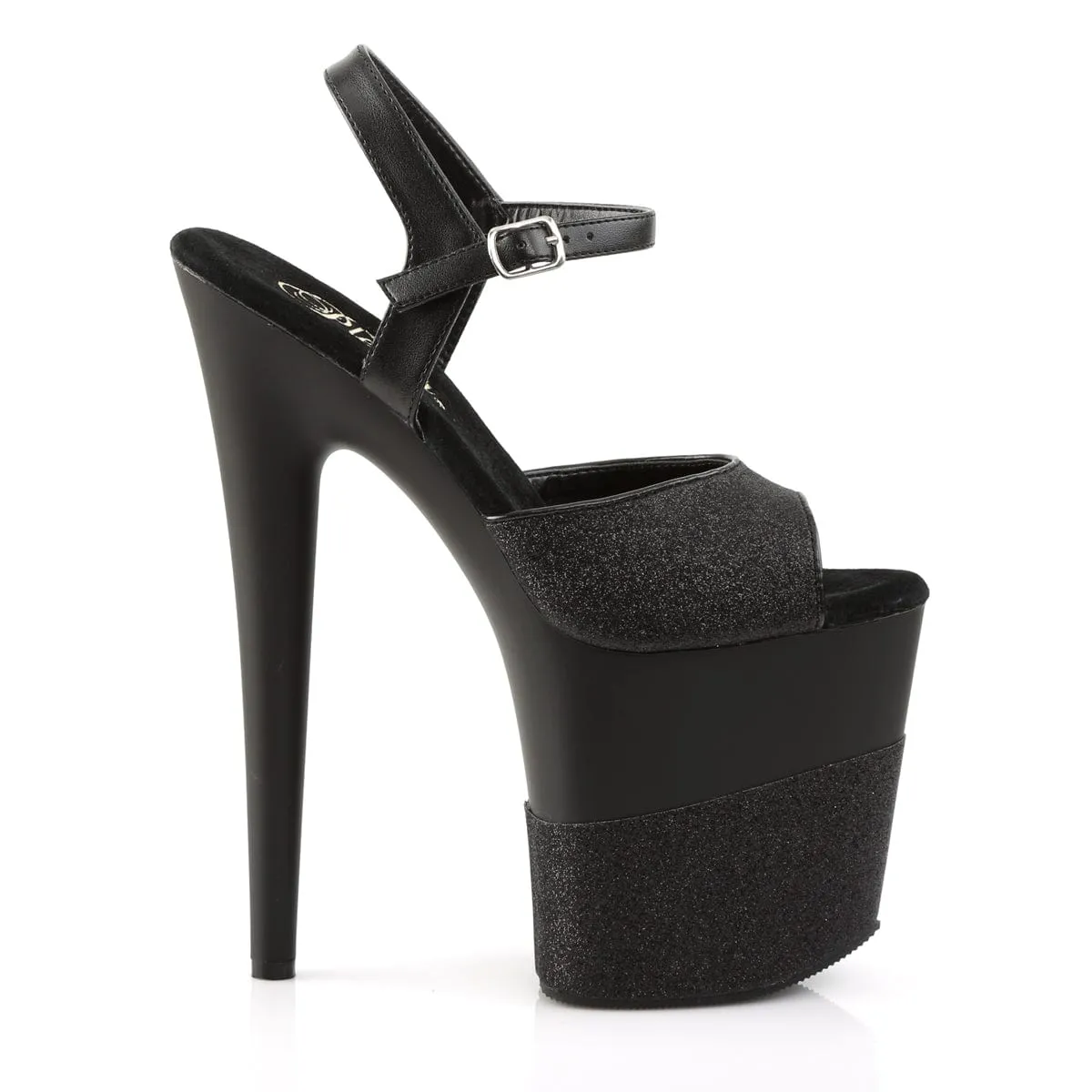 FLAMINGO-809-2G Black Glitter/Black-Glitter