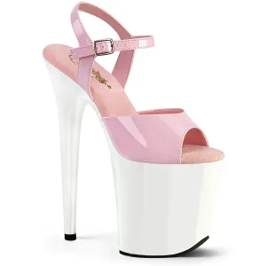FLAMINGO-809 Baby Pink Patent/White
