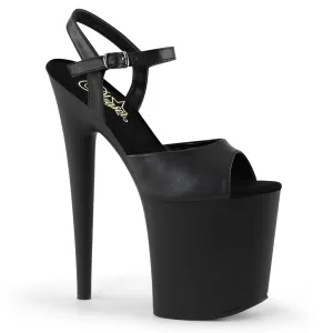 FLAMINGO-809 Black Faux Leather/Black Matte
