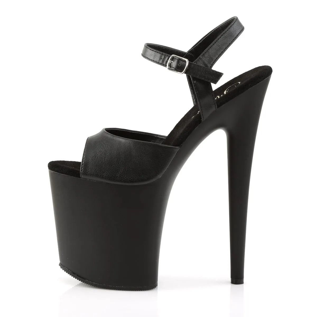 FLAMINGO-809 Black Faux Leather/Black Matte