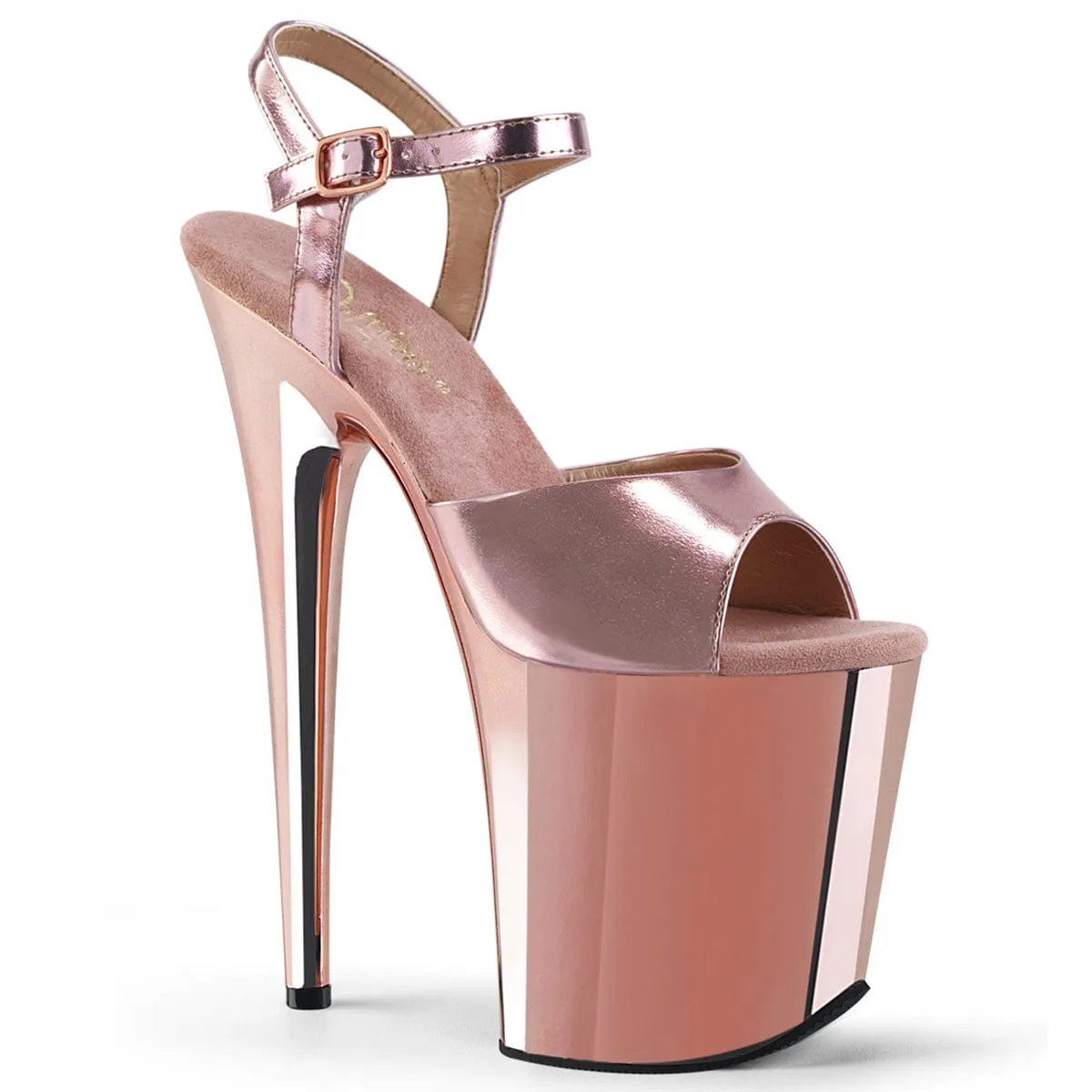 FLAMINGO-809 Rose Gold Metallic Pu/Rose Gold Chrome