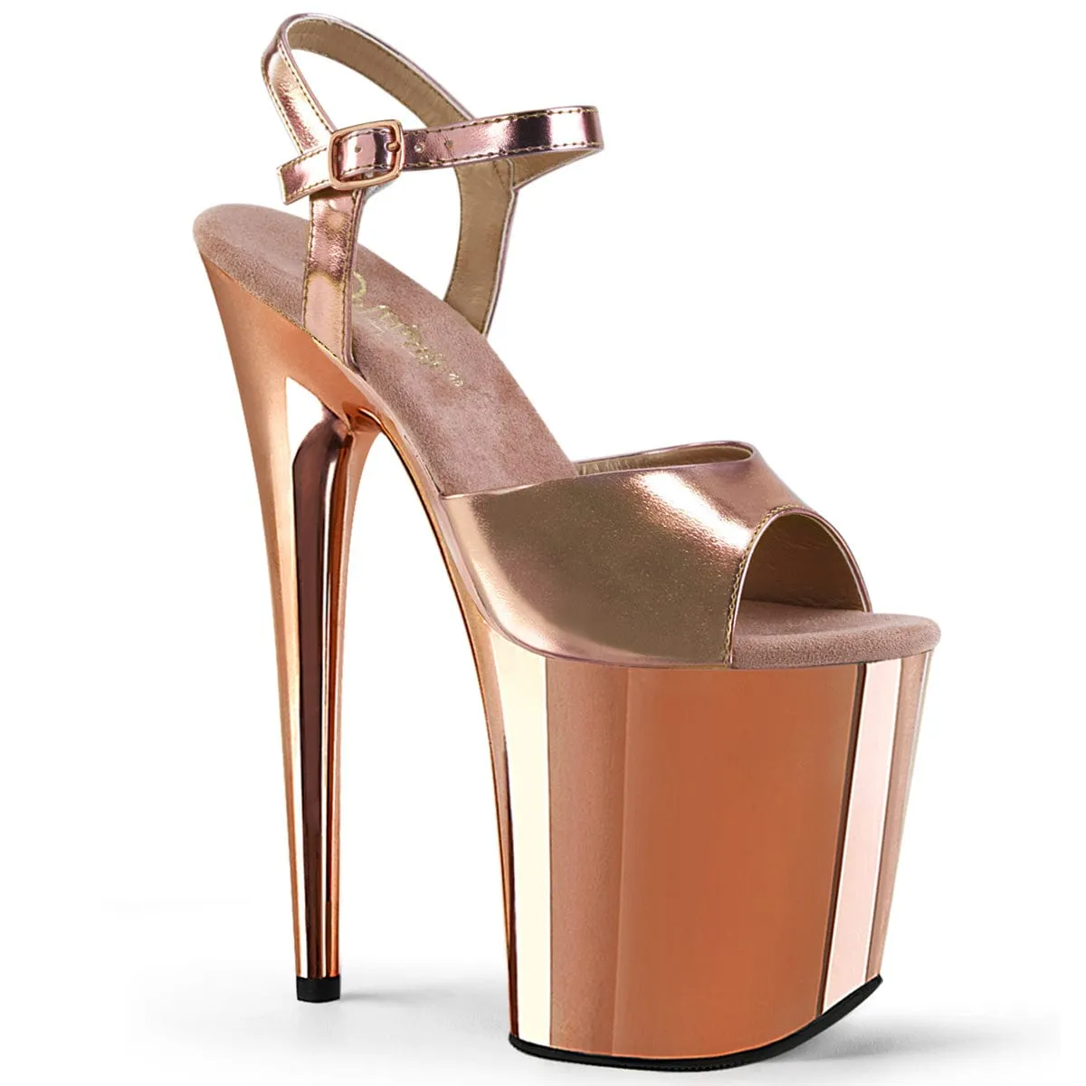 FLAMINGO-809 Rose Gold Metallic Pu/Rose Gold Chrome