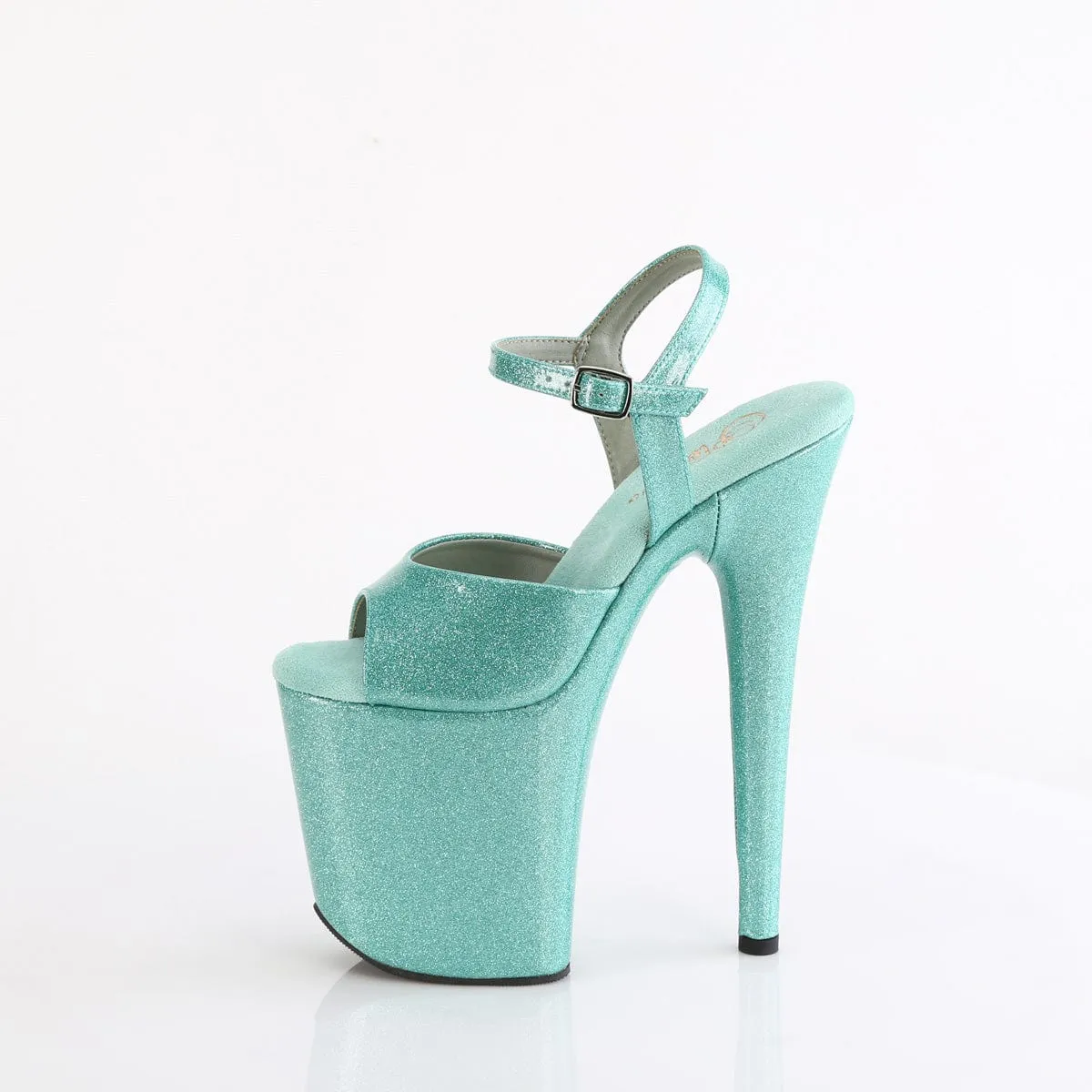 FLAMINGO-809GP Aqua Glitter Patent/M