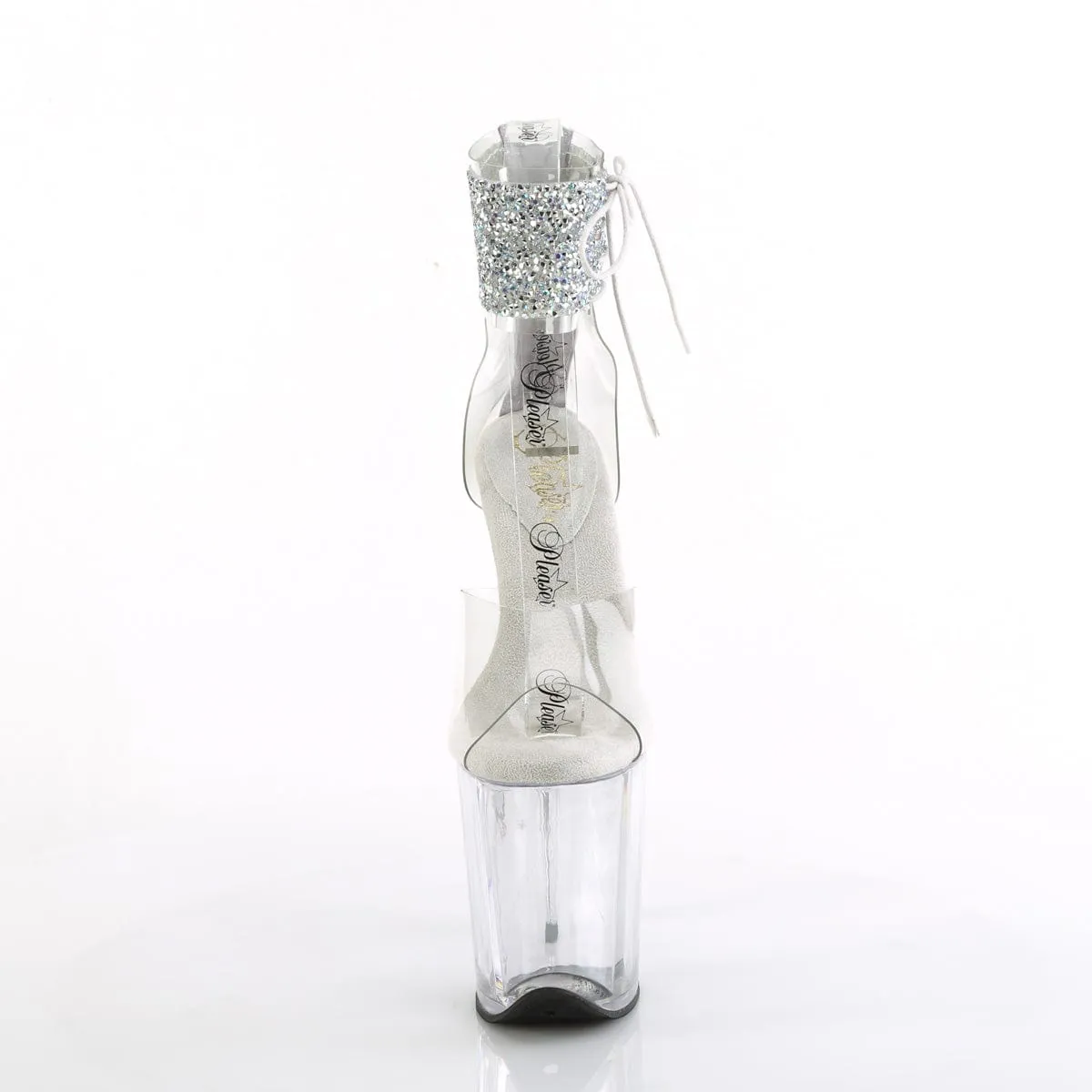 FLAMINGO-824RS-02 Clear-Silver AB Rhinestones/Clear