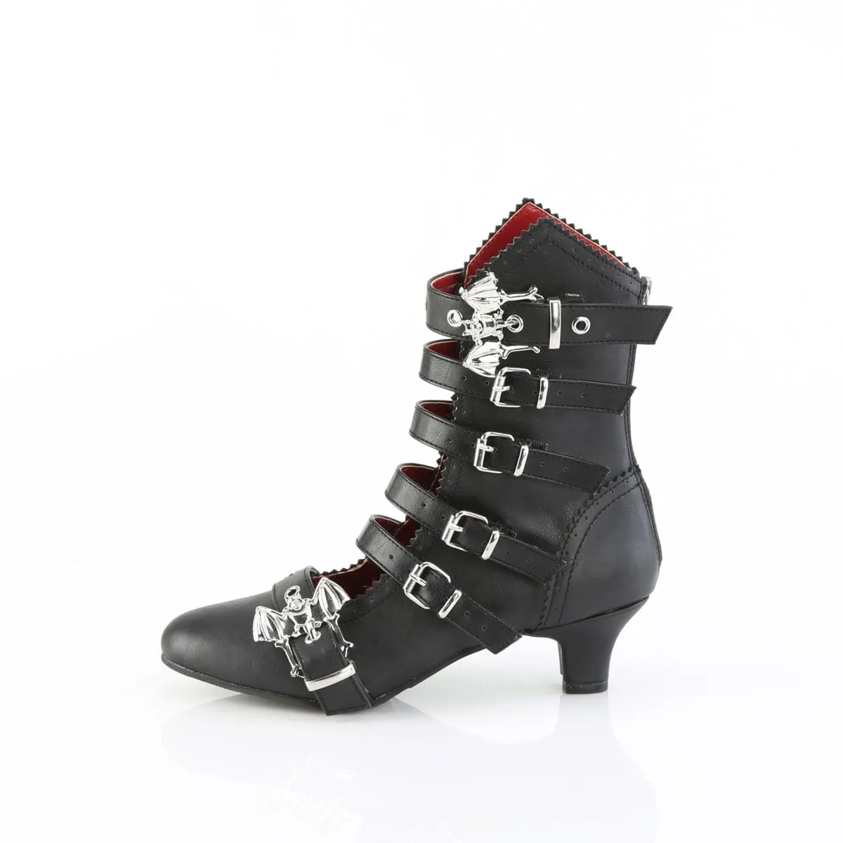 FLORA-1035 Black Vegan Leather