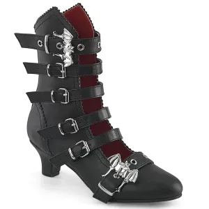 FLORA-1035 Black Vegan Leather