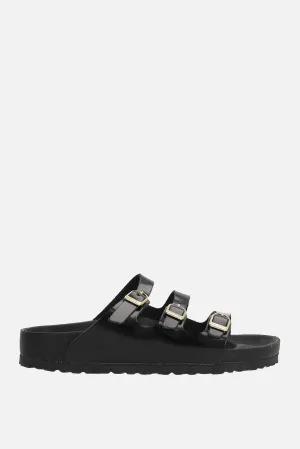 Florida Fresh flat sandals in shiny leather (Narrow Fit)