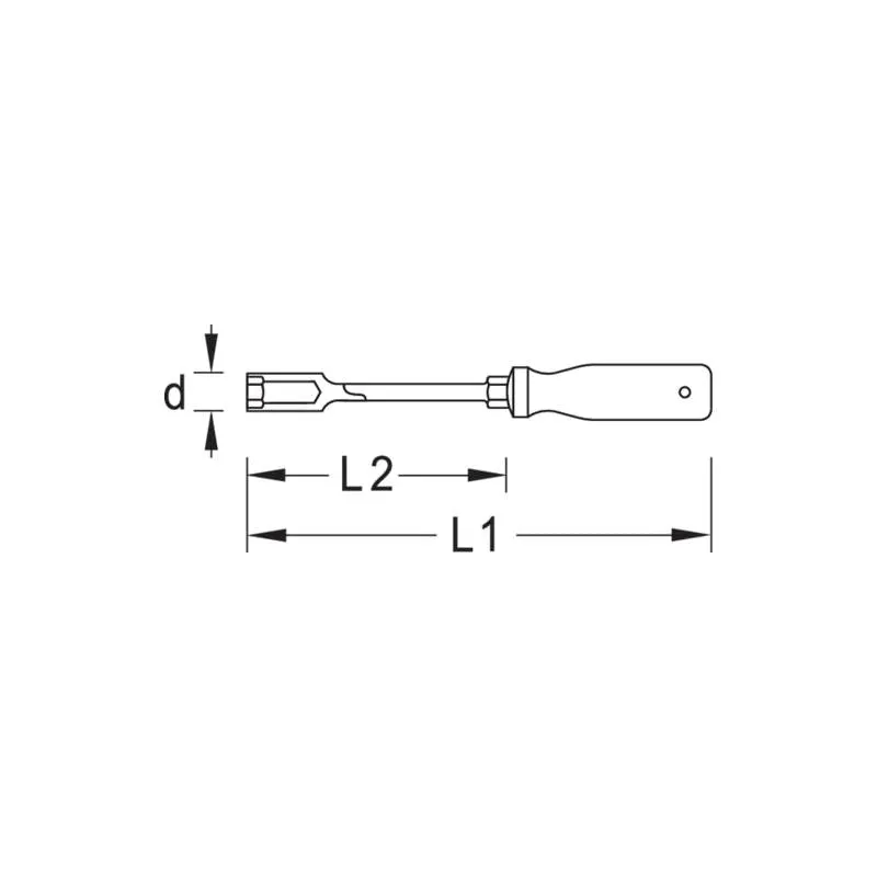 Gedore 1746731 Nut driver with 3C-handle 5.5 mm