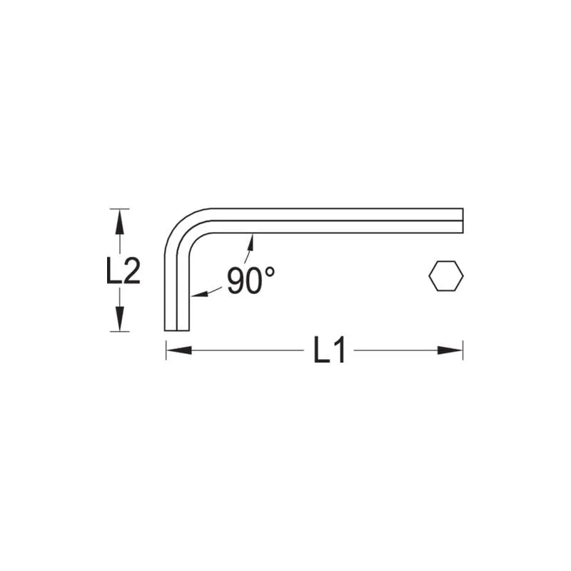 Gedore 2324865 VDE Hexagon Allen Key 5 mm