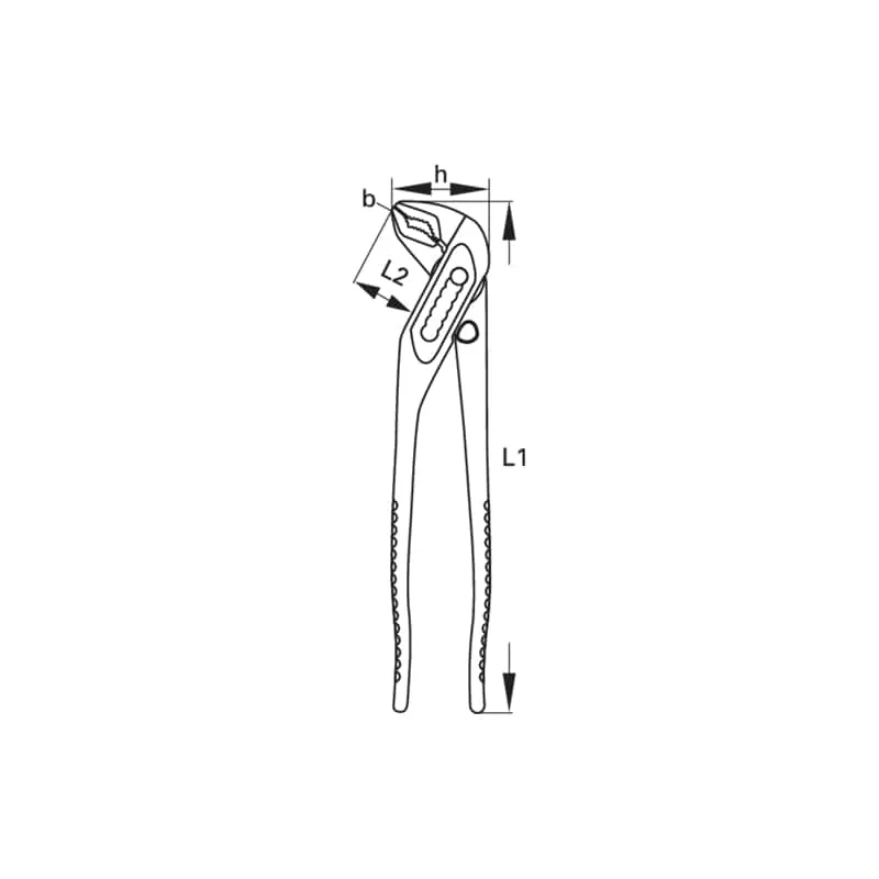 Gedore 2672626 Universal pliers 10 Inch, 7 settings