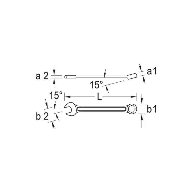 Gedore 6090050 Combination Spanner 10 mm
