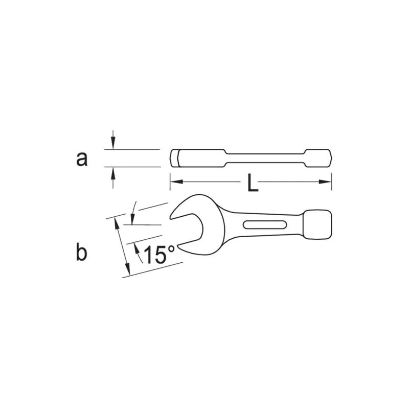 Gedore 6400690 133 Open Ended Slogging Spanner 46 mm