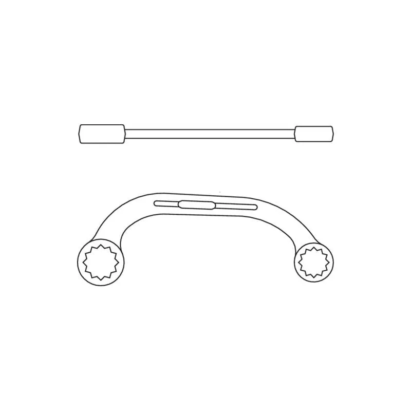 Gedore 6470390 Half-Moon Ring Spanner 14x17 mm