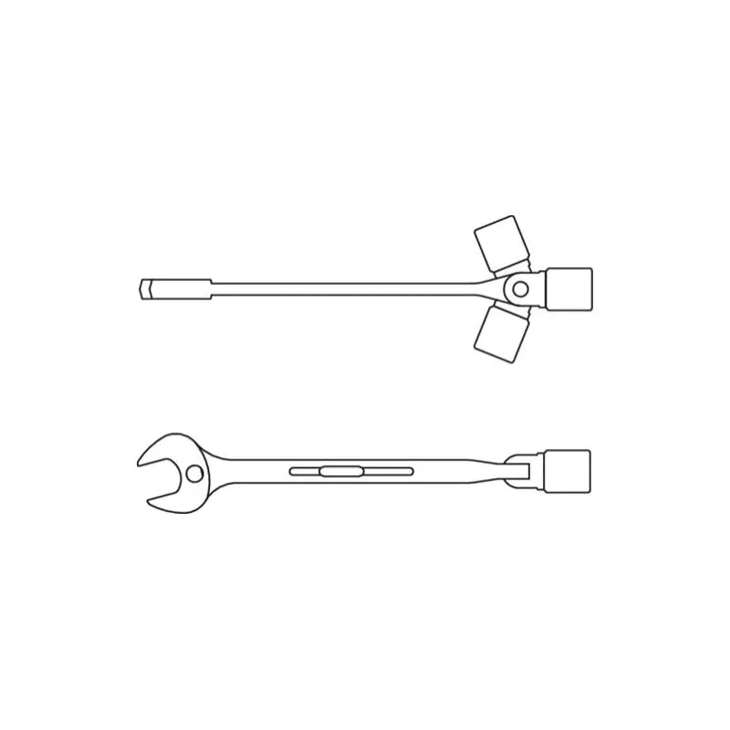 Gedore 6512060 Combination Swivel Head Wrench 10 mm
