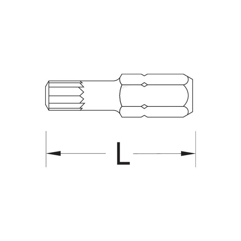 Gedore 6540940 Screwdriver Bit 1/4 Inch , Value Pack 10 - Pc , RIBE M8