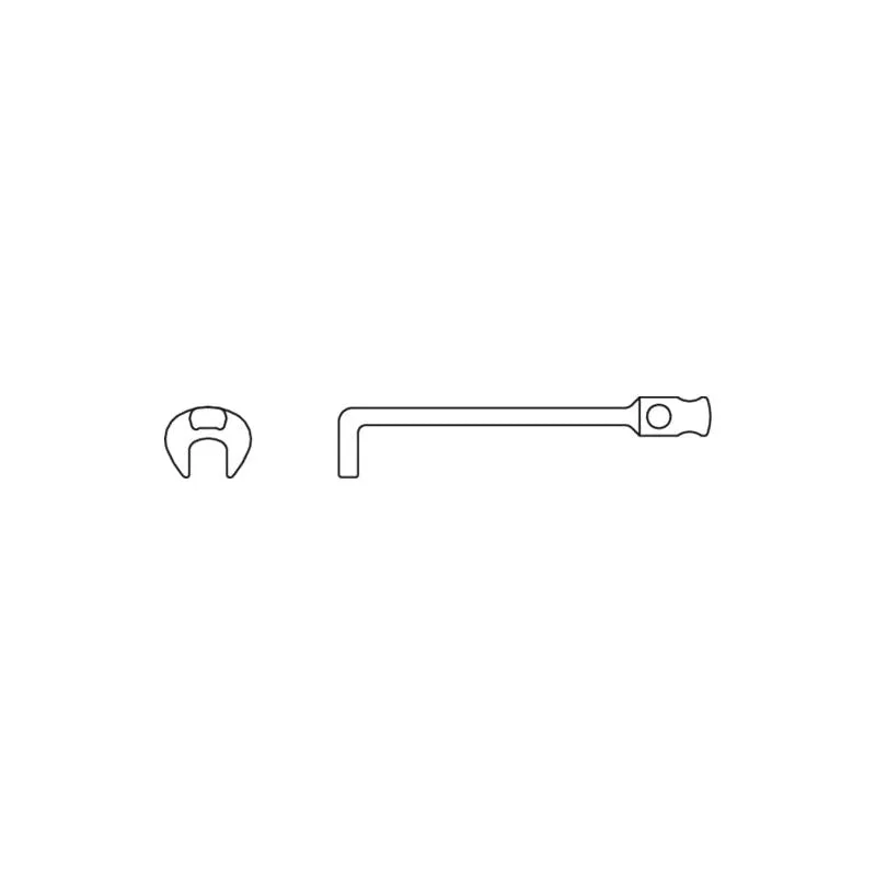 Gedore 6670210 Crowfoot spanner 17 mm