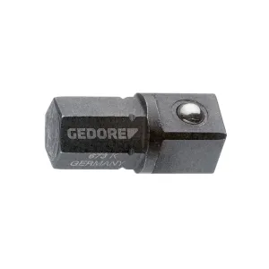 GEDORE 673 K Socket Holder Short Pattern 1/4" Hexagon - 1/4" Square