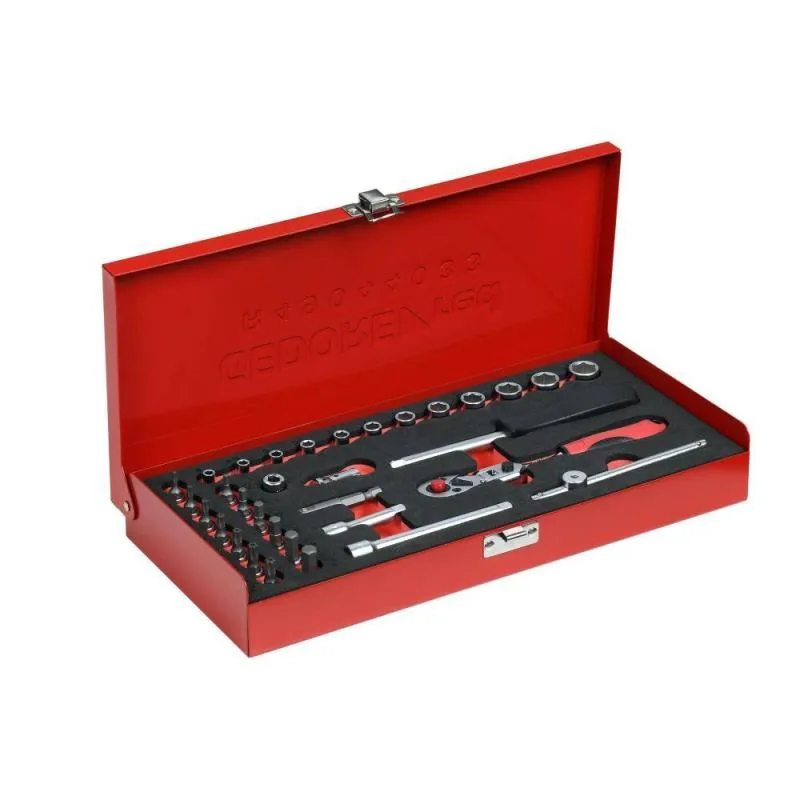 Gedore R49044033 Socket Set 1/4" Drive 4-13 mm 32 Pcs