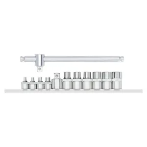 Gedore R58018012 Socket set 3/8 TX  rail handle 12pcs