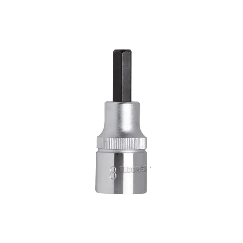 Gedore R62550810 Screwdr.bit socket 1/2 Size 8mm L.55 mm