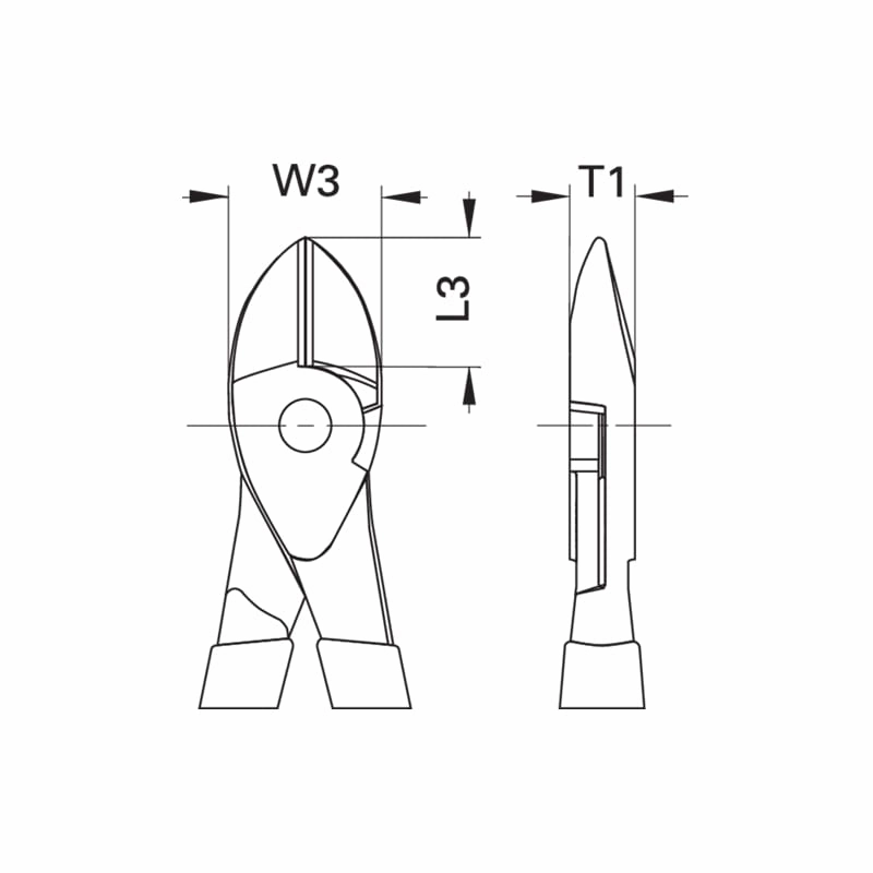 Gedore 1429590 VDE Power side cutter with VDE dipped insulation 180 mm
