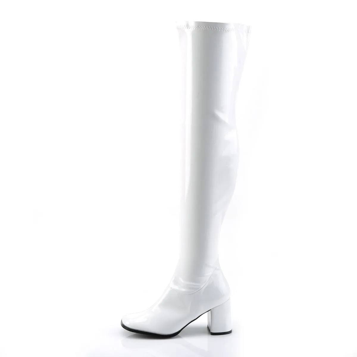 GOGO-3000 White Stretch Patent