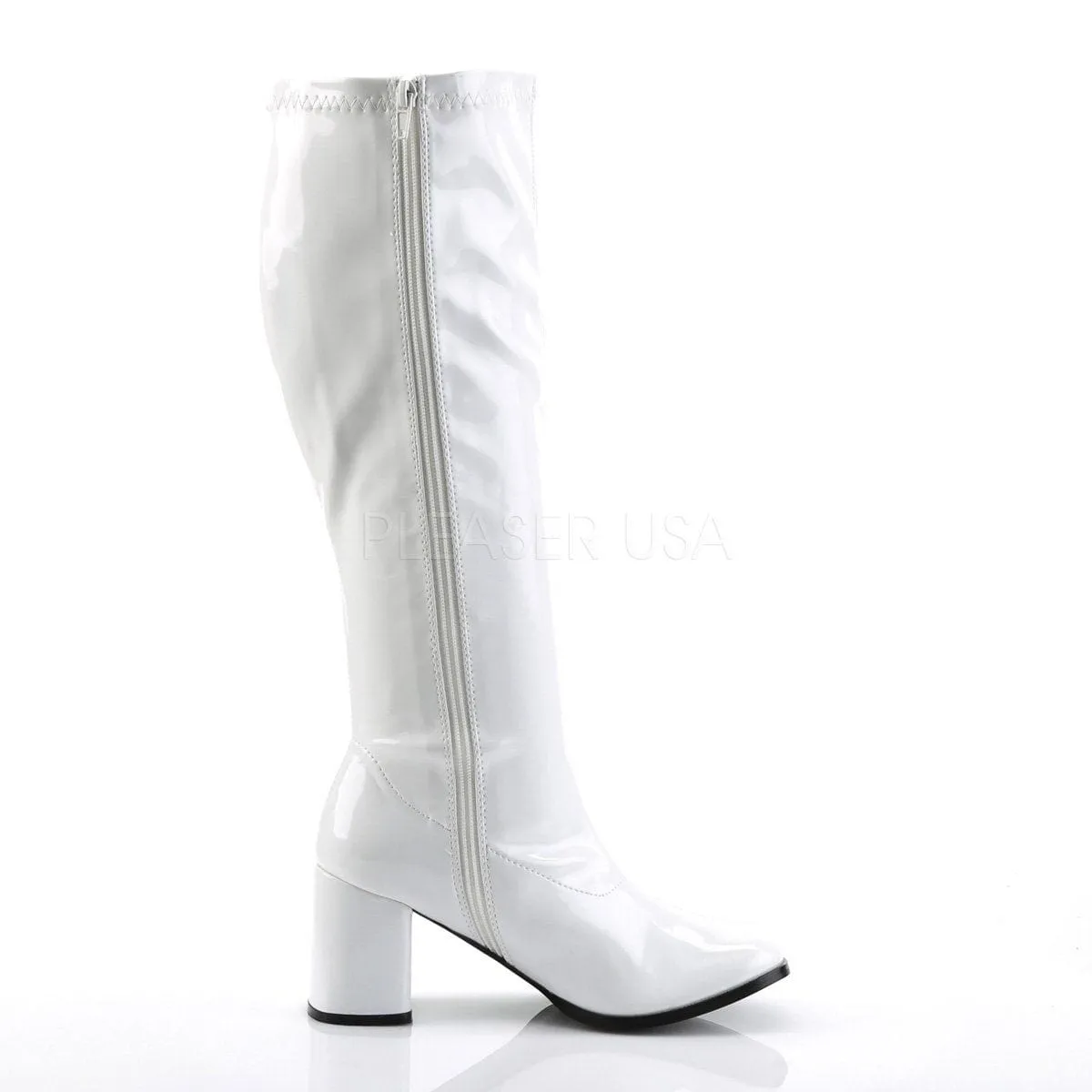 GOGO-300WC White Stretch Patent