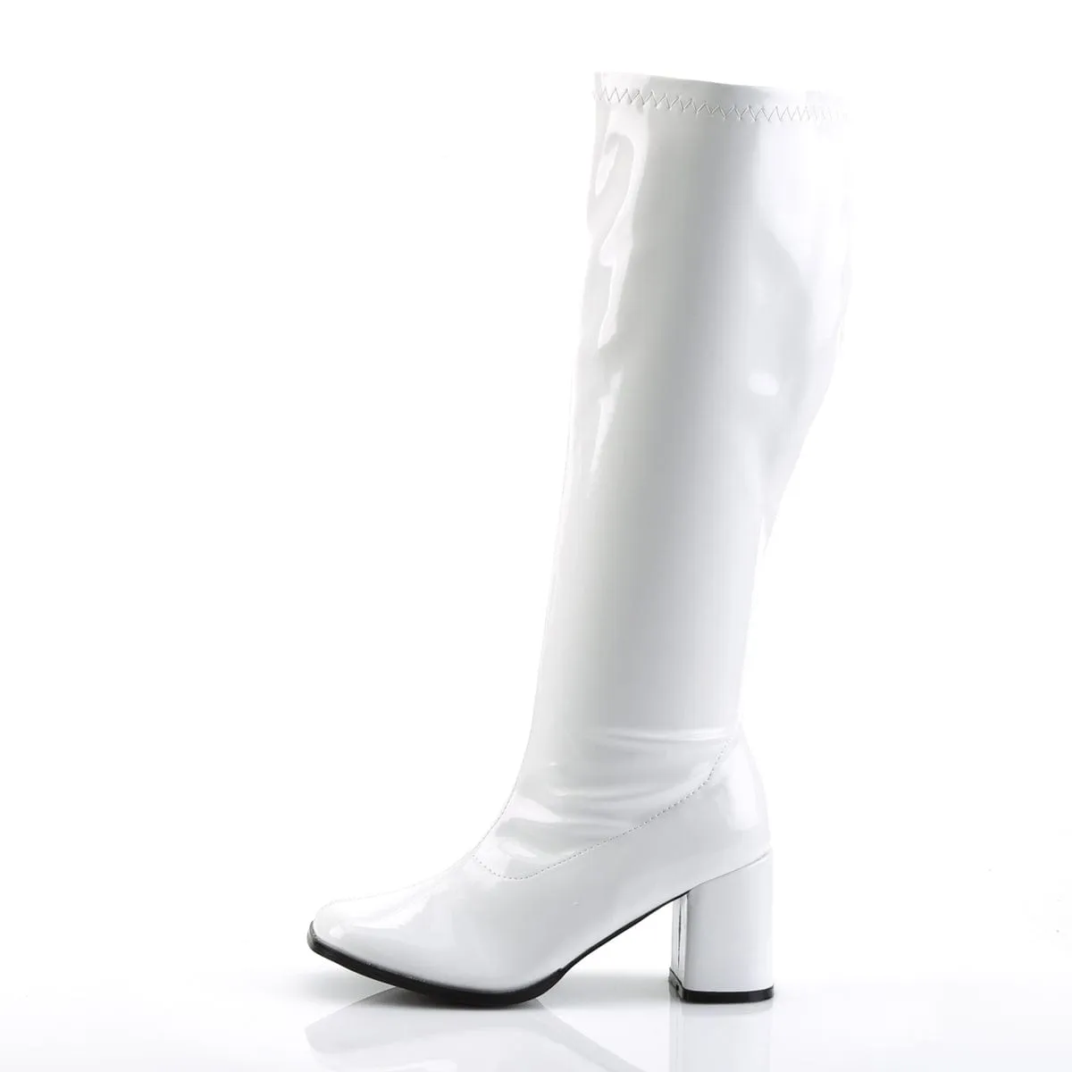GOGO-300WC White Stretch Patent