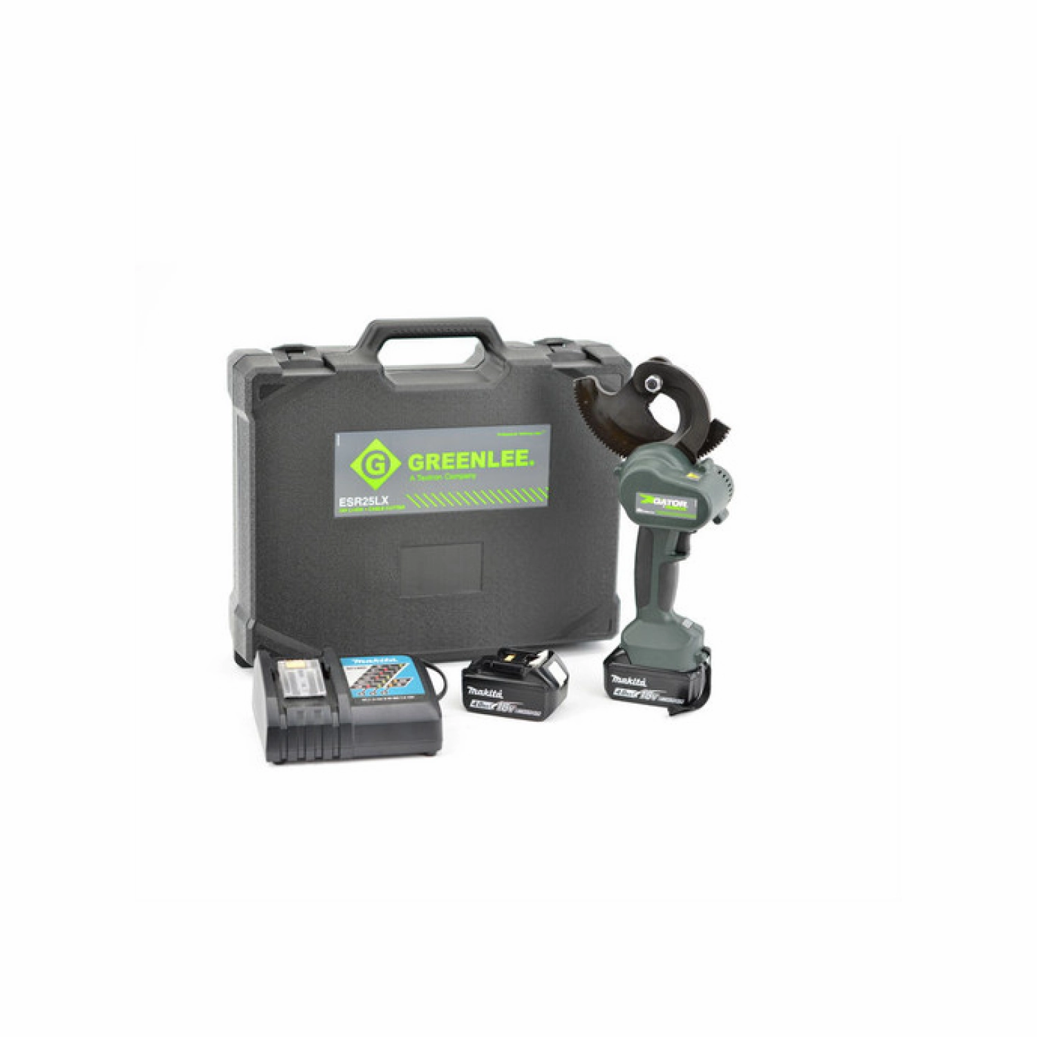 Greenlee ESR25LX22 Gator ACSR Ratchet Cutter, 230V Charger