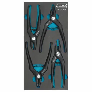 Hazet 163-124/4 Circlip Pliers Set, 4 pieces