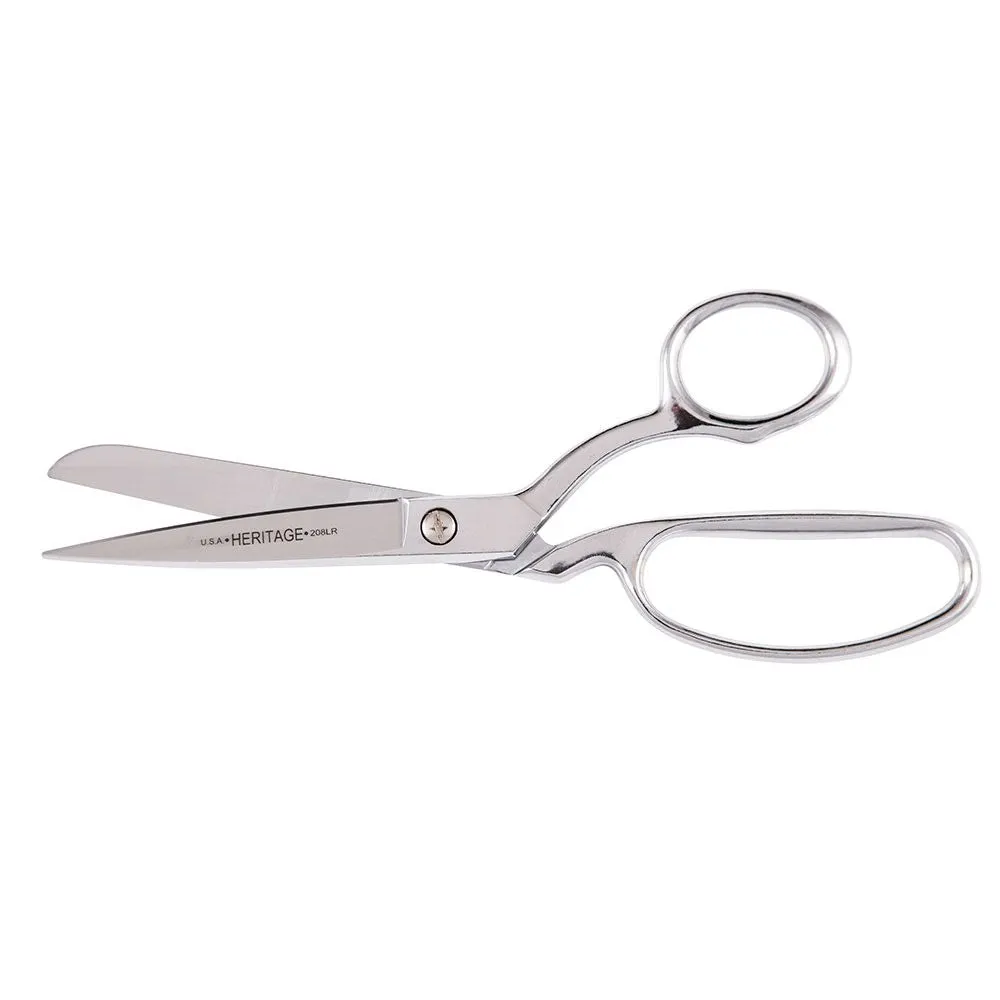 Heritage Cutlery 208LRK 8'' Bent Trimmer w/ Large Ring / Knife Edge