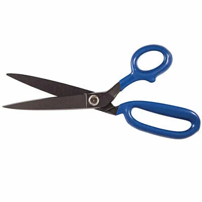 Heritage Cutlery 210LR1 10'' Bent Trimmer / Large Ring / Blue Coating / No-Stick