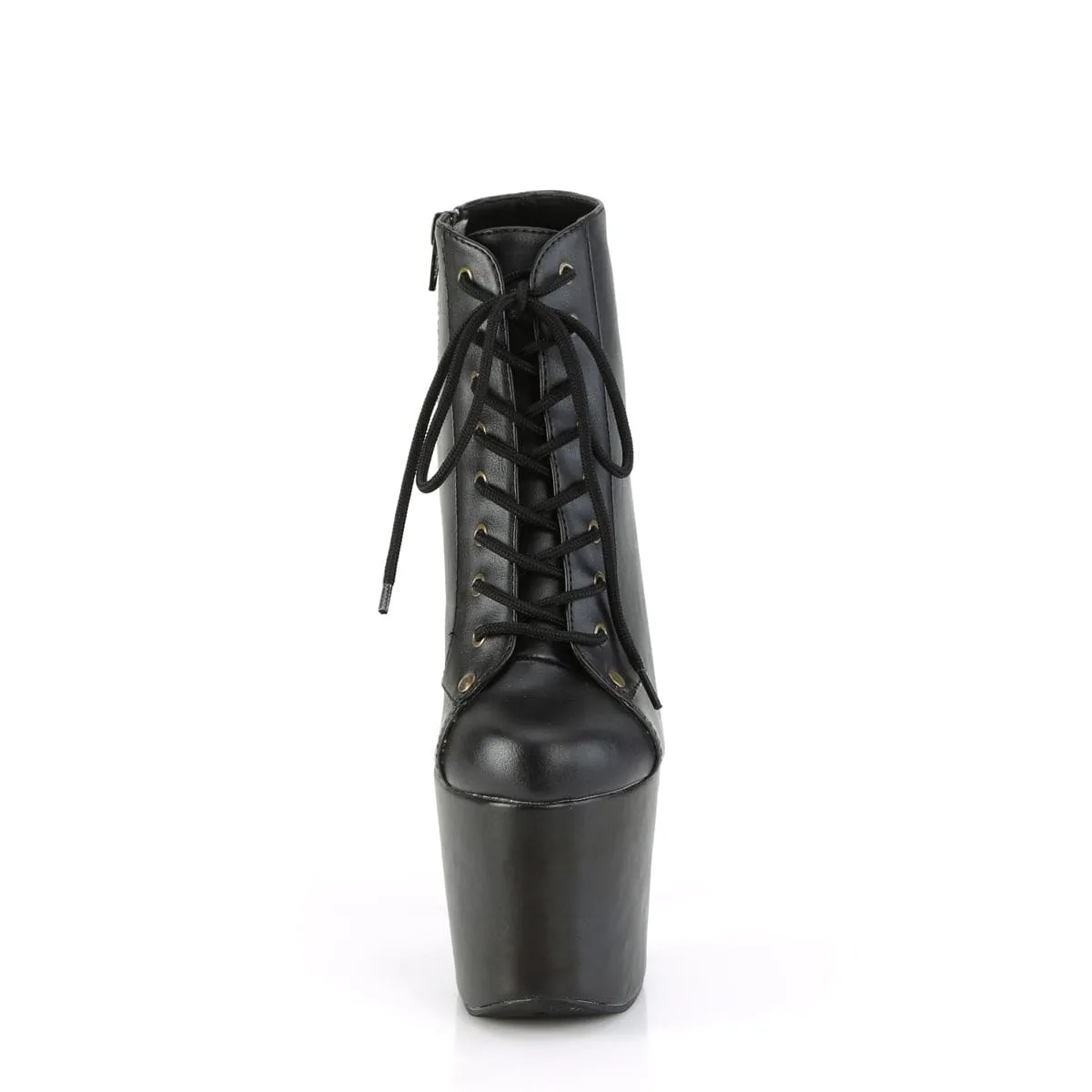 HEX-1005 Black Faux Leather/Black Faux Leather