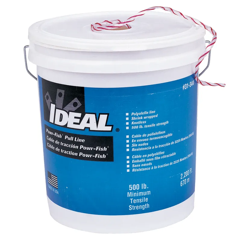 Ideal 31-344 Powr-Fish, Pull Line in a Bucket, 500lb. x 2,200'