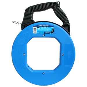 Ideal 31-657 BlueView Blued-Steel Digital Fish Tape, 240'