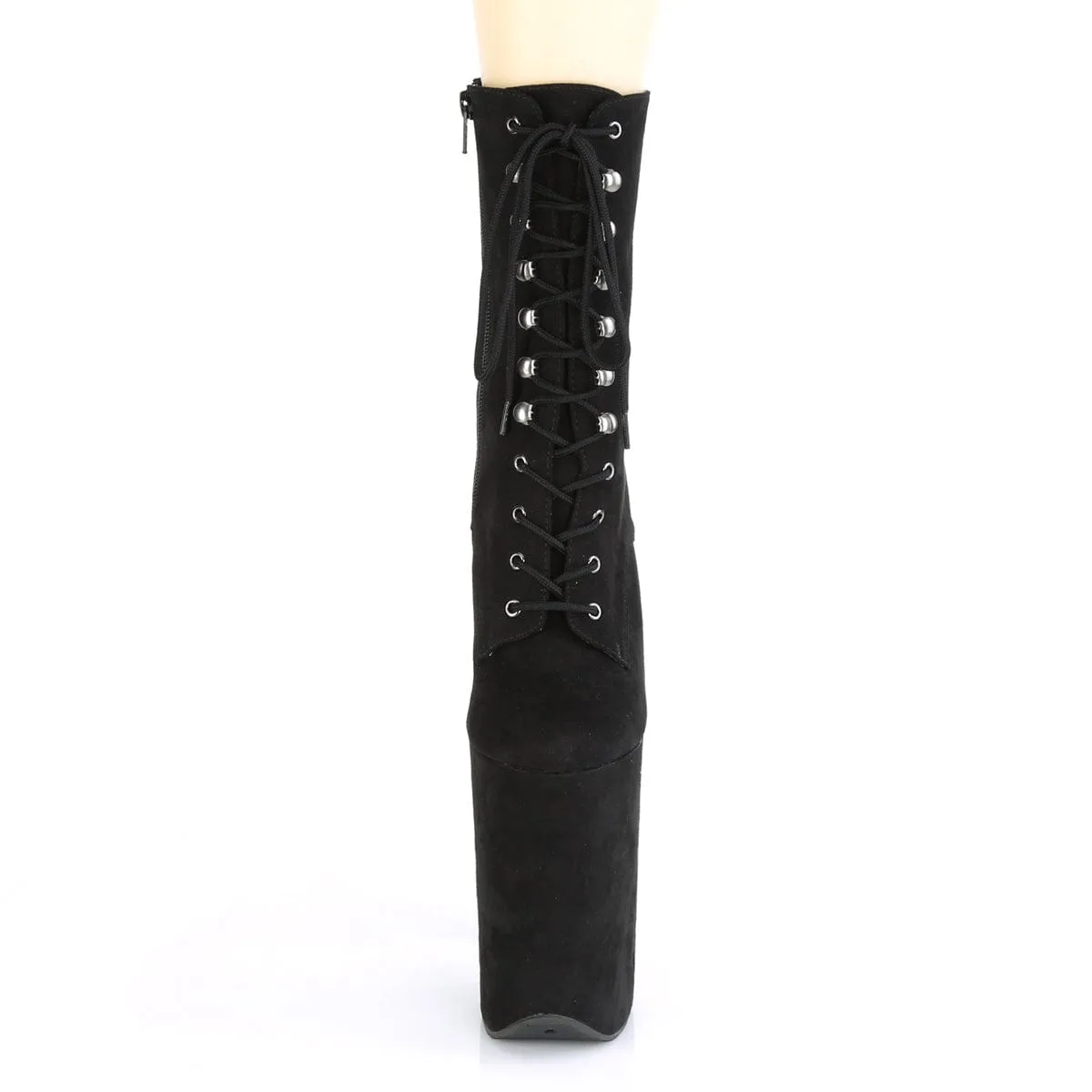INFINITY-1020FS Black Faux Suede/Black Faux Suede