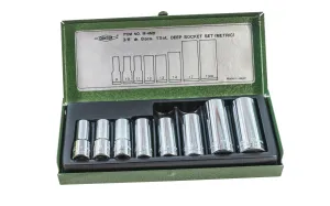 Japanese 3/8" Dr. Metric Deep Socket Set 12 Pt. ~ 8 PC Set