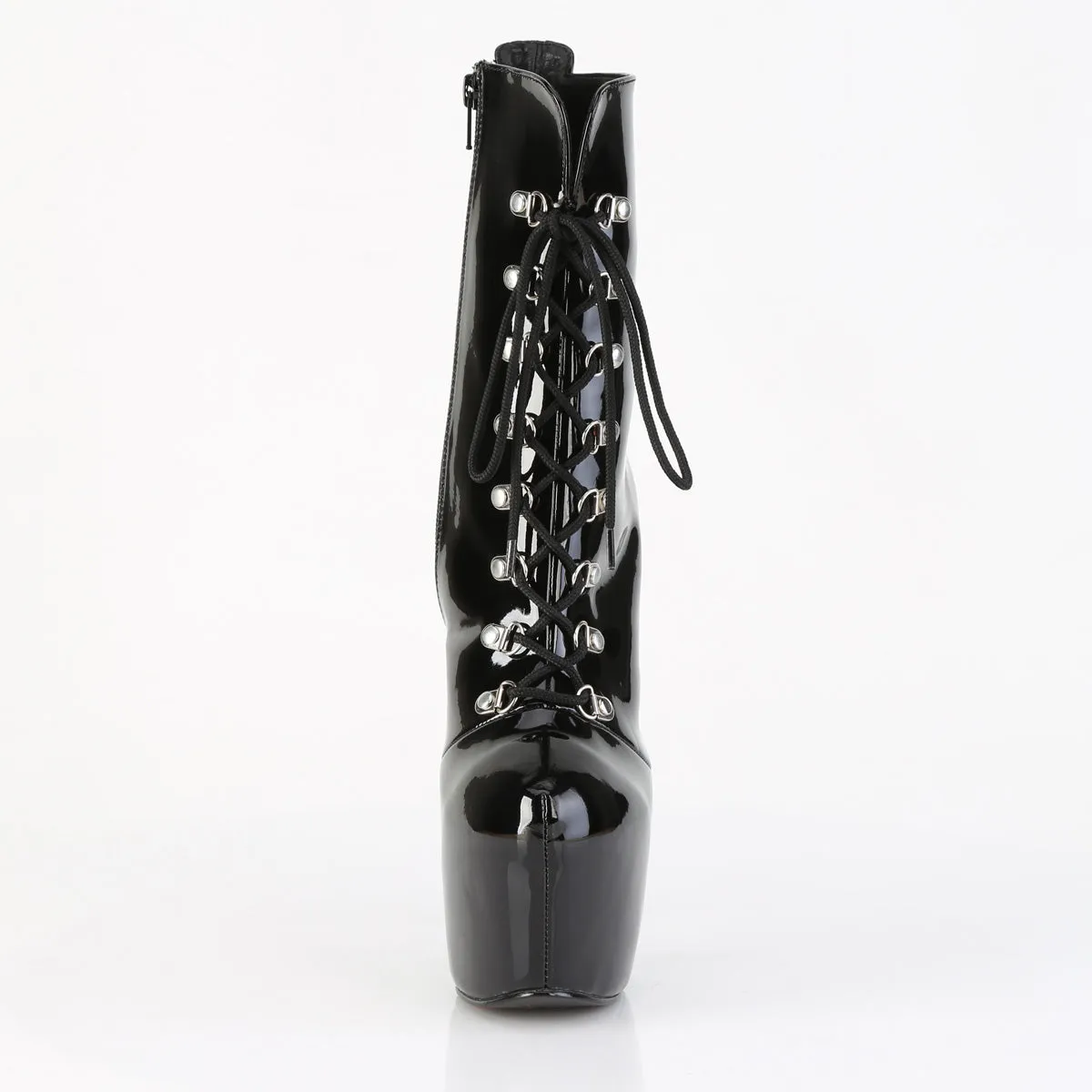 JUBILANT-1014 Black Pat Platform Shoes