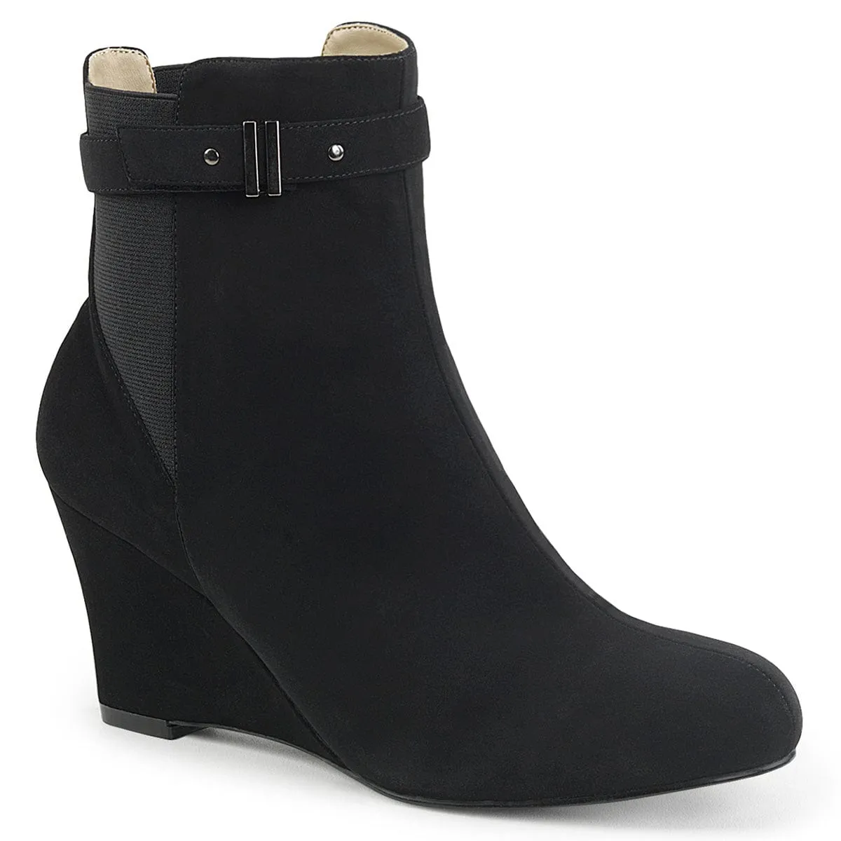 KIMBERLY-102 Black Nubuck Suede