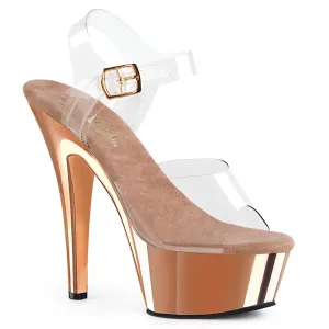 KISS-208 Clear/Rose Gold Chrome