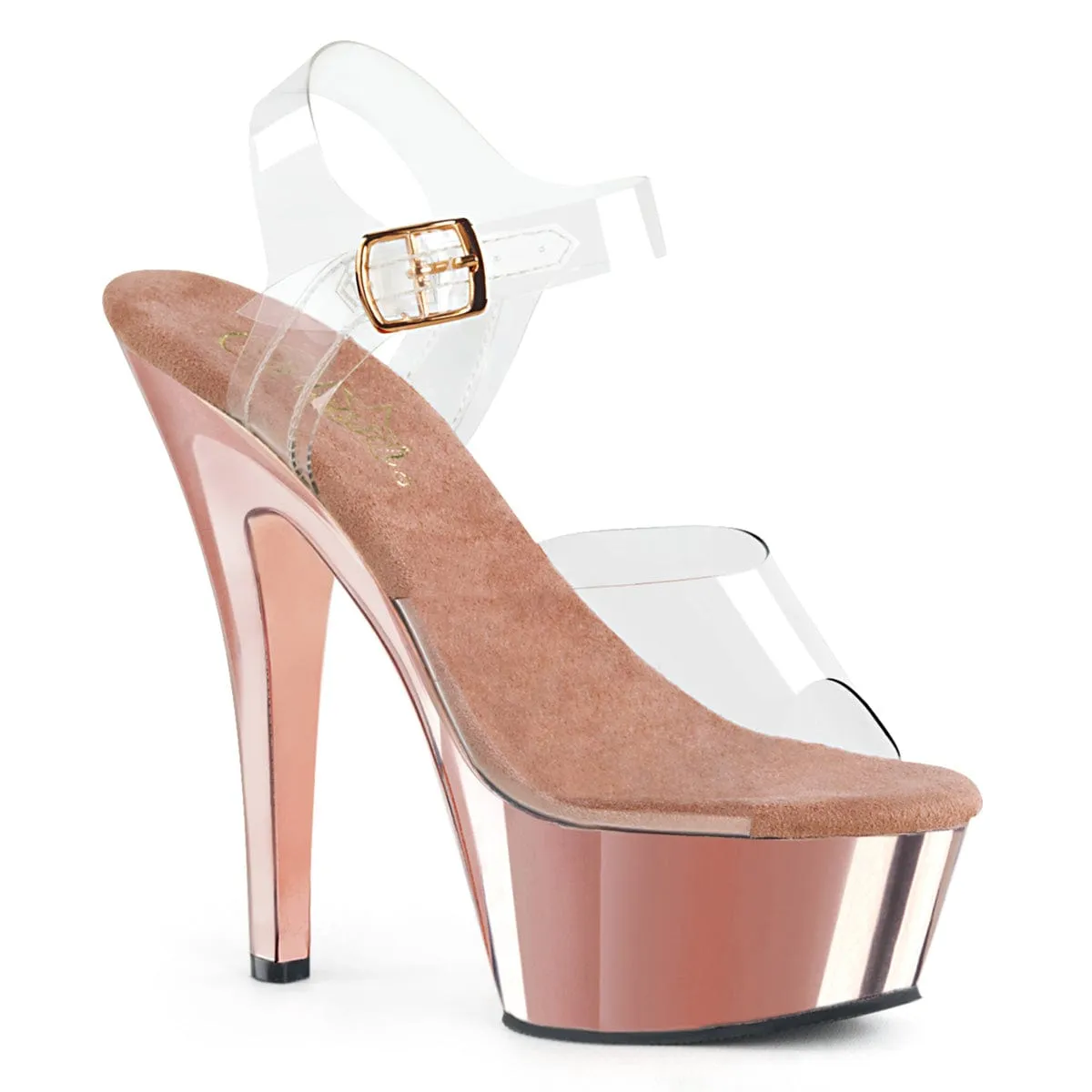 KISS-208 Clear/Rose Gold Chrome