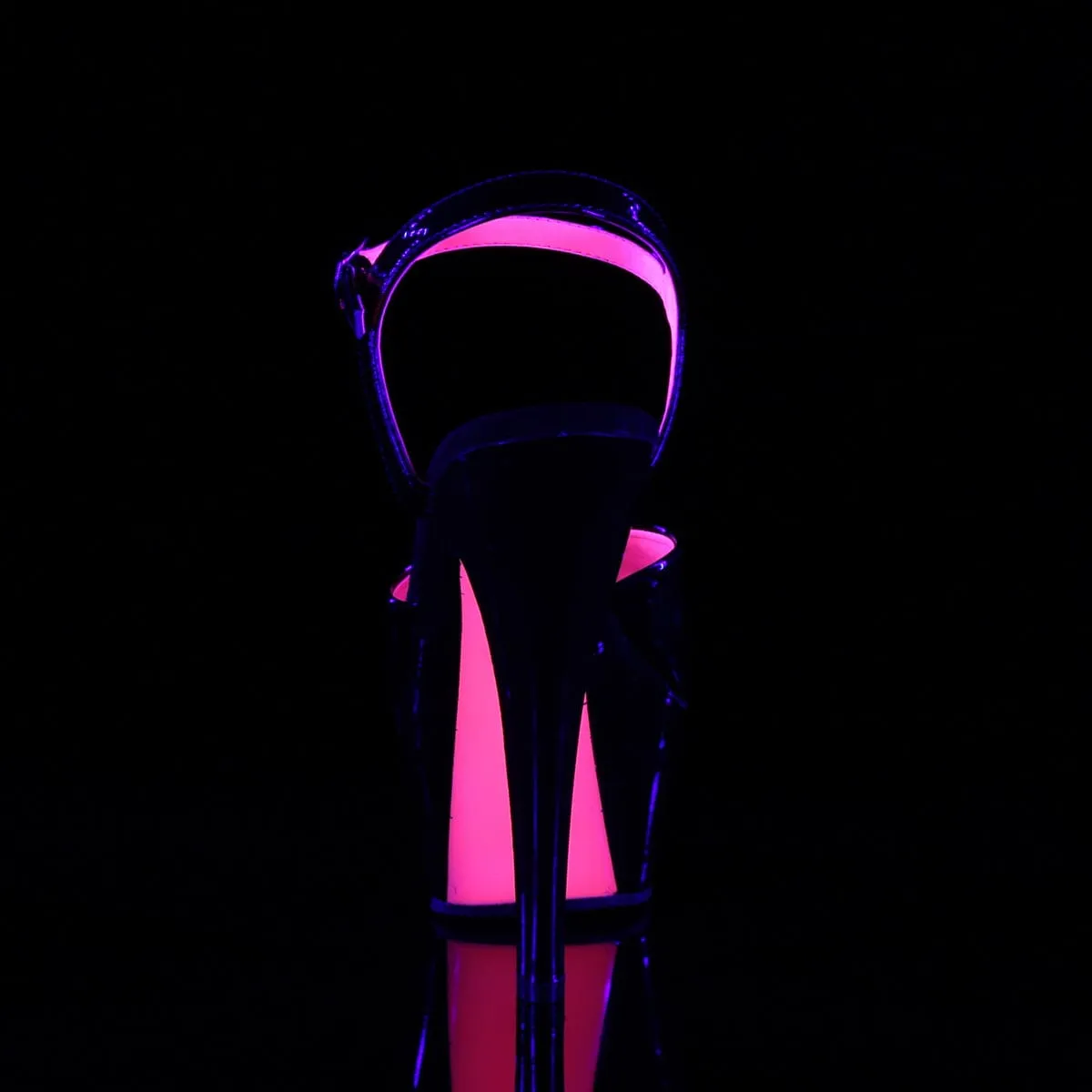 KISS-209TT Black Patent/Black-Neon Hot Pink