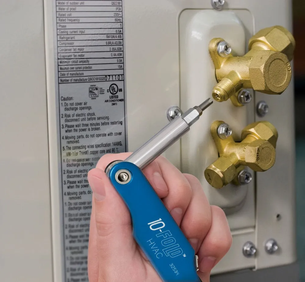 Klein Tools 32534 Ten Key Fold-up Driver