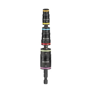 Klein Tools 32933M 6-in-1 Impact Rated Flip Socket Set, Metric