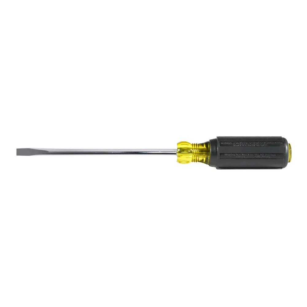 Klein Tools 605-6B 1/4"Cabinet Tip Wire Bending Screwdriver on 6" Round Shank