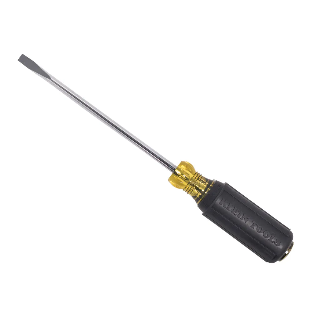 Klein Tools 605-6B 1/4"Cabinet Tip Wire Bending Screwdriver on 6" Round Shank