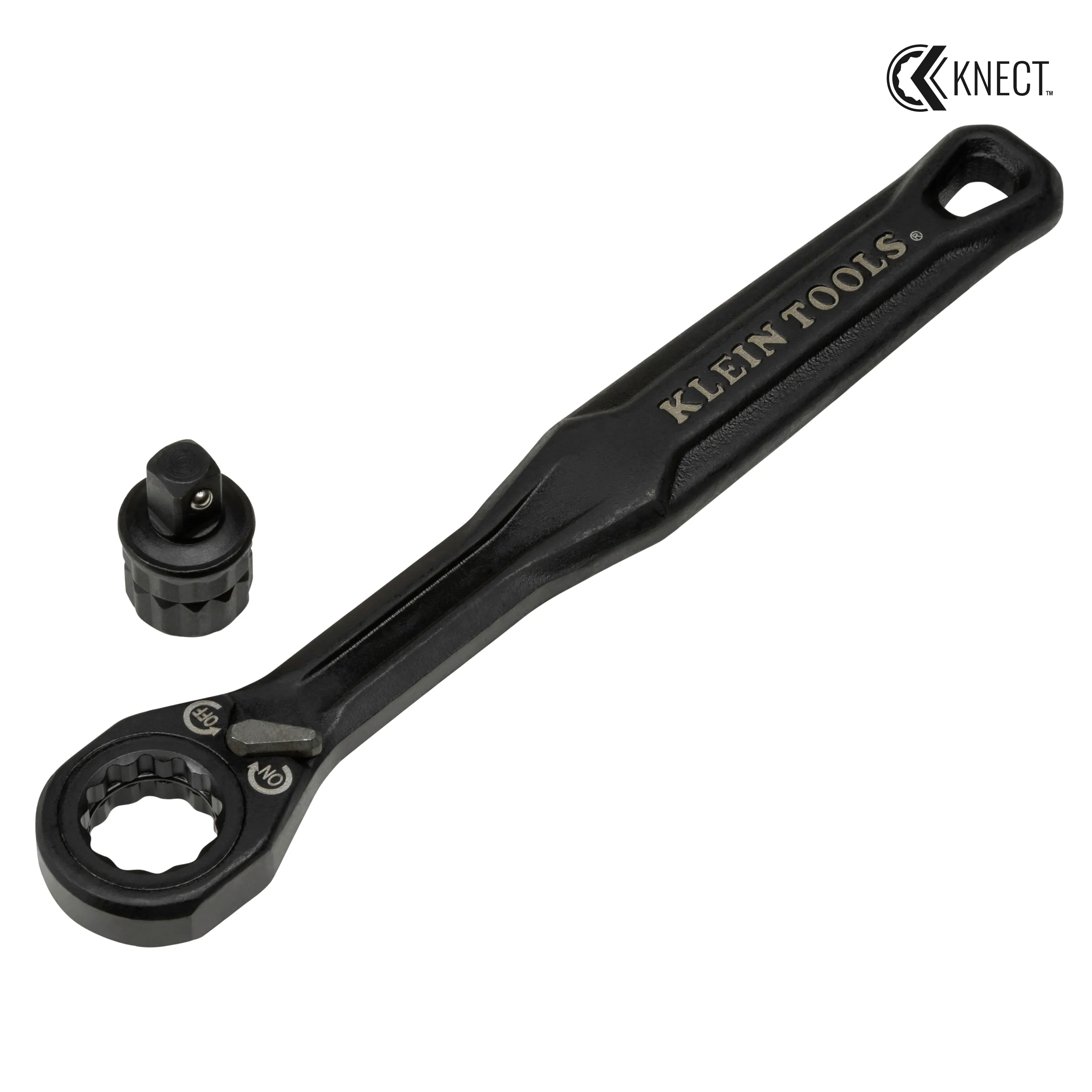 Klein Tools 65301ADP KNECT (S) Pass Through Ratchet and 1/4" Drive Socket Adapter Set