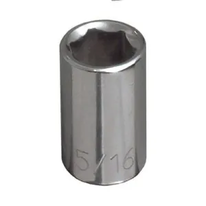 Klein Tools 65605 11/32-Inch Standard 6-Point Socket, 1/4-Inch Drive